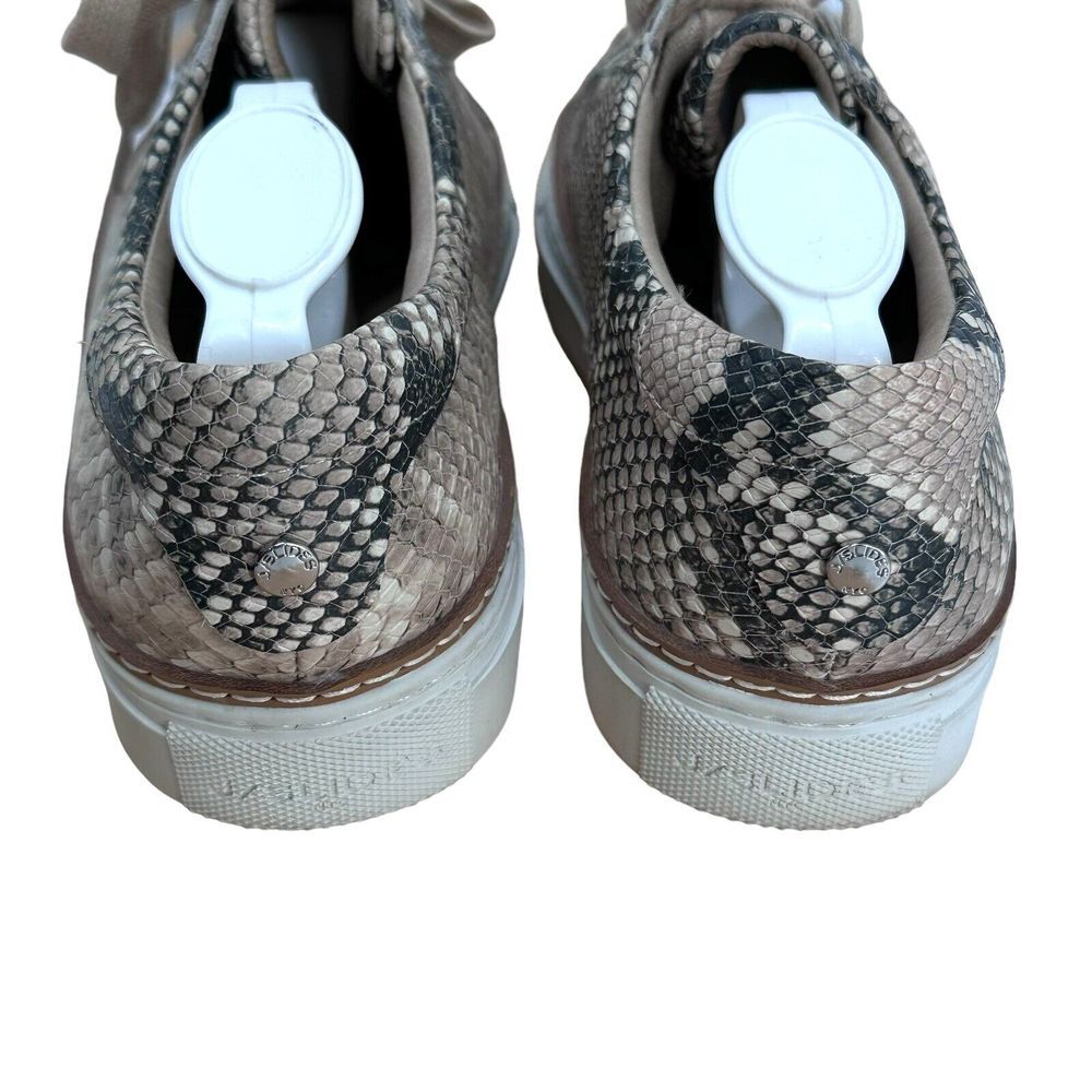 J/SLIDES Sneakers Women's 6.5‎ M Maya Lace Up Platform Shoes Snakeskin Print View 4